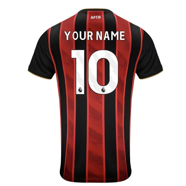 2025-2026 Bournemouth Home Shirt (Your Name)