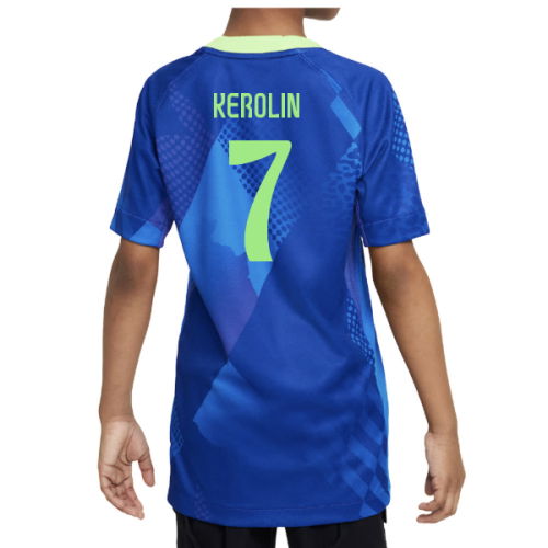 2025-2026 Brazil Womens Team Away Shirt (Kids) (Kerolin 7)