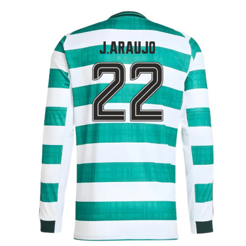 2025-2026 Celtic Long Sleeve Home Shirt (J.Araujo 22)