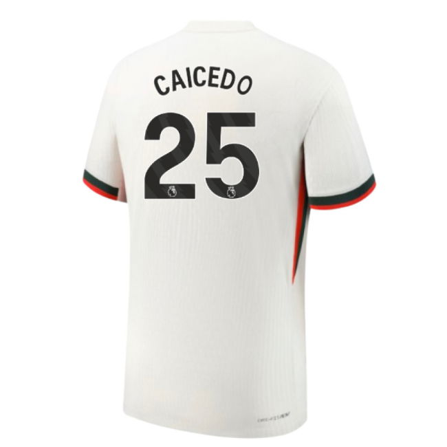 2025-2026 Chelsea Authentic Dri-Fit ADV Away Shirt (Caicedo 25)