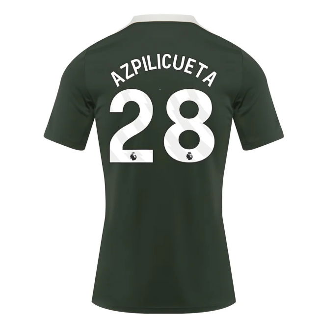 2025-2026 Chelsea Dri-Fit Strike Training Shirt (Green) (Azpilicueta 28)