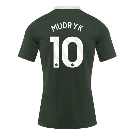 2025-2026 Chelsea Dri-Fit Strike Training Shirt (Green) (Mudryk 10)