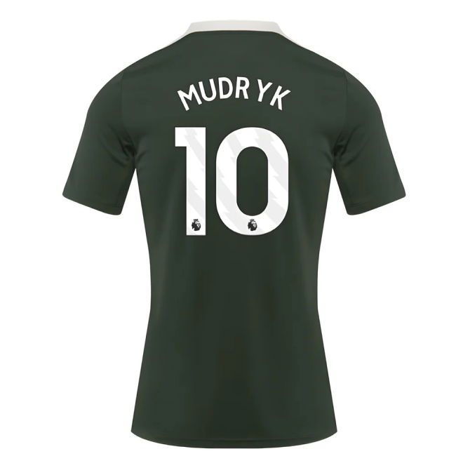2025-2026 Chelsea Dri-Fit Strike Training Shirt (Green) (Mudryk 10)