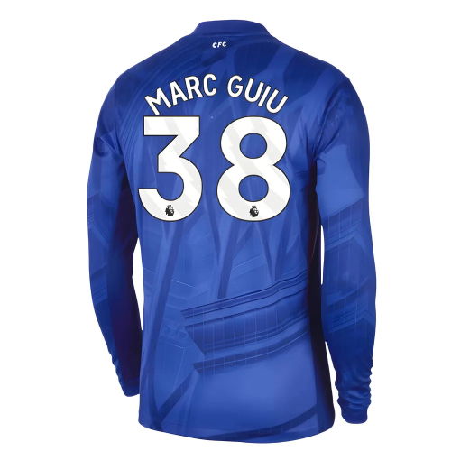 2025-2026 Chelsea Home Long Sleeve Shirt (Marc Guiu 38)