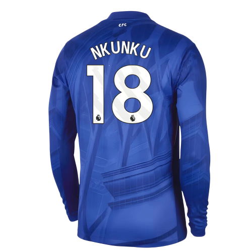 2025-2026 Chelsea Home Long Sleeve Shirt (Nkunku 18)
