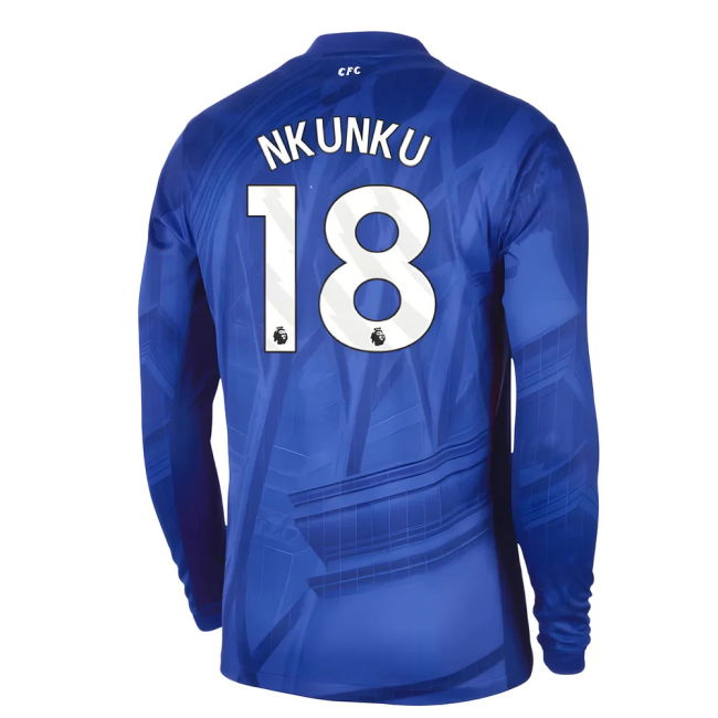 2025-2026 Chelsea Home Long Sleeve Shirt (Nkunku 18)