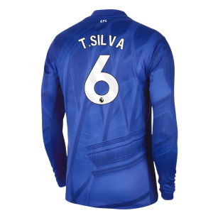 2025-2026 Chelsea Home Long Sleeve Shirt (T.Silva 6)