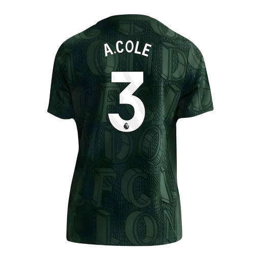 2025-2026 Chelsea Pre Match Shirt (Green) - Kids (A.Cole 3)