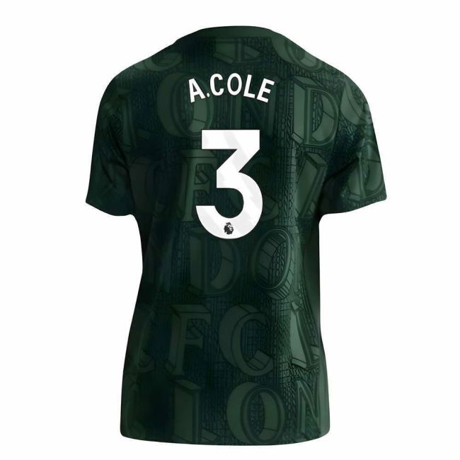 2025-2026 Chelsea Pre Match Shirt (Green) - Kids (A.Cole 3)