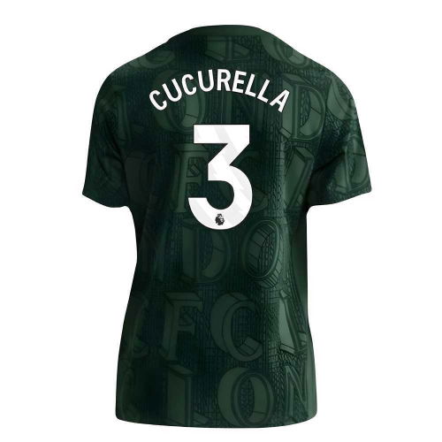 2025-2026 Chelsea Pre Match Shirt (Green) - Kids (Cucurella 3)
