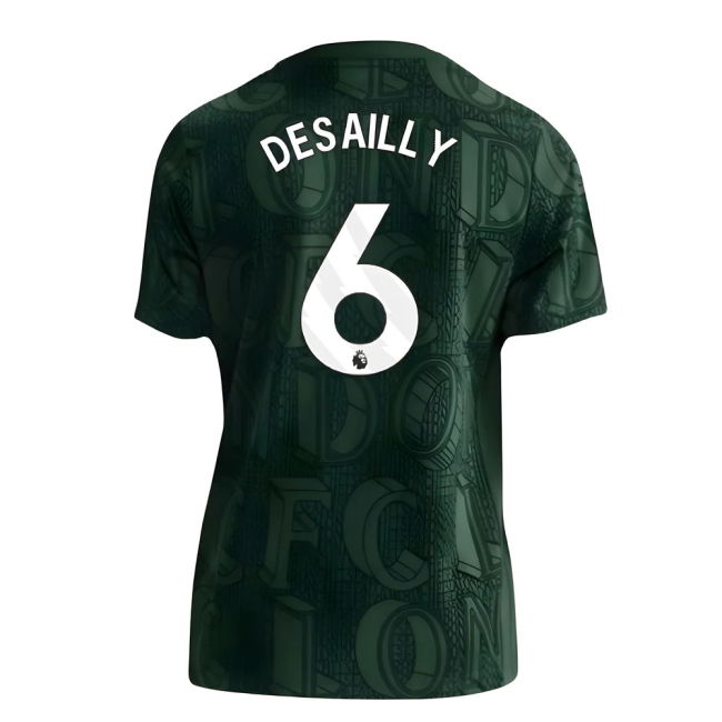 2025-2026 Chelsea Pre Match Shirt (Green) - Kids (Desailly 6)
