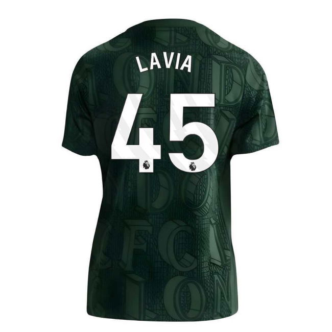 2025-2026 Chelsea Pre Match Shirt (Green) - Kids (Lavia 45)