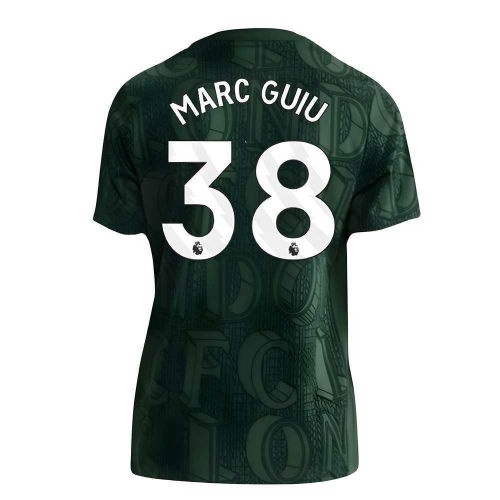 2025-2026 Chelsea Pre Match Shirt (Green) - Kids (Marc Guiu 38)