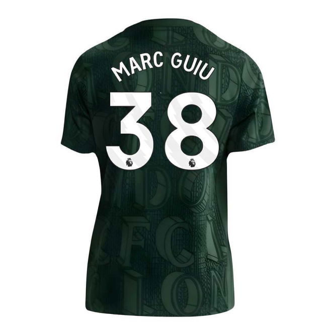 2025-2026 Chelsea Pre Match Shirt (Green) - Kids (Marc Guiu 38)