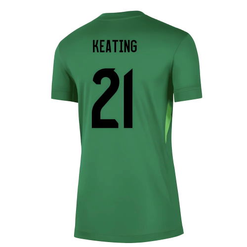 2025-2026 England Goalkeeper Shirt (Green) - Womens (Keating 21)  2025-2026 England Goalkeeper Shirt (Green) - Womens (Keating 21)