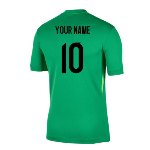 2025-2026 England Goalkeeper Shirt (Green) (Your Name)