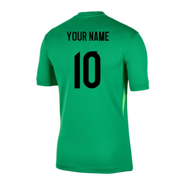 2025-2026 England Goalkeeper Shirt (Green) (Your Name)