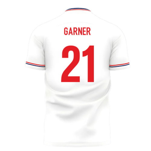 2025-2026 England Home Cross Concept Shirt (Libero) Adult Short Sleeve (Garner 21)