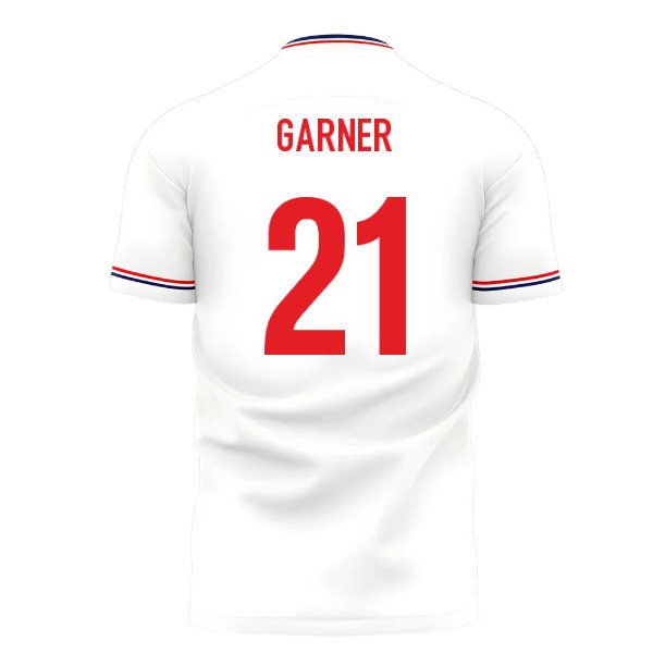 2025-2026 England Home Cross Concept Shirt (Libero) Adult Short Sleeve (Garner 21)