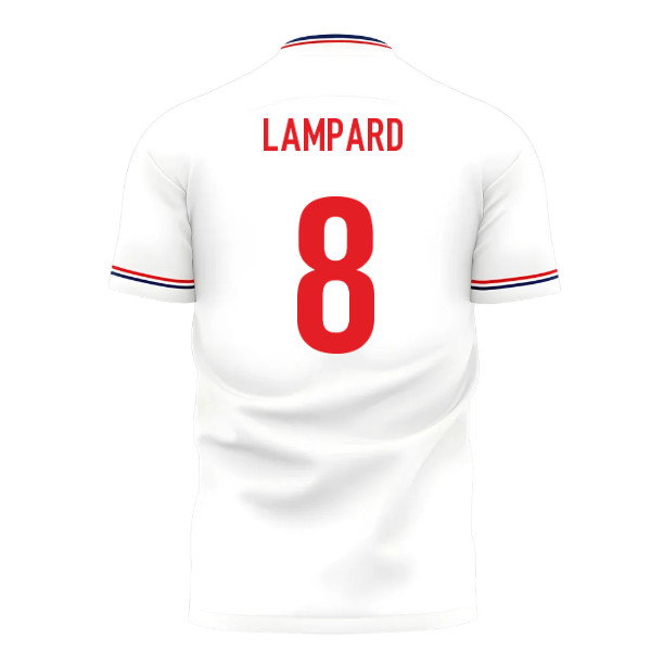 2025-2026 England Home Cross Concept Shirt (Libero) Adult Short Sleeve (Lampard 8)