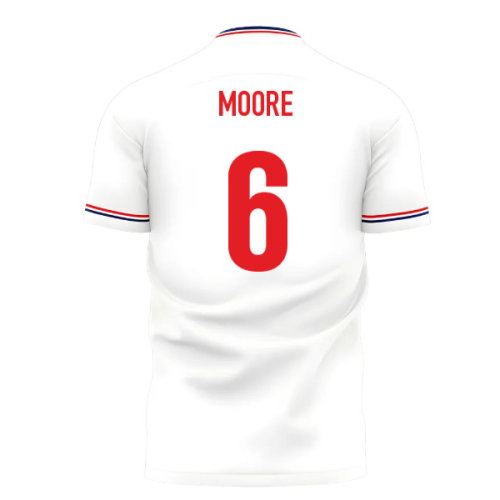 2025-2026 England Home Cross Concept Shirt (Libero) Adult Short Sleeve (Moore 6)