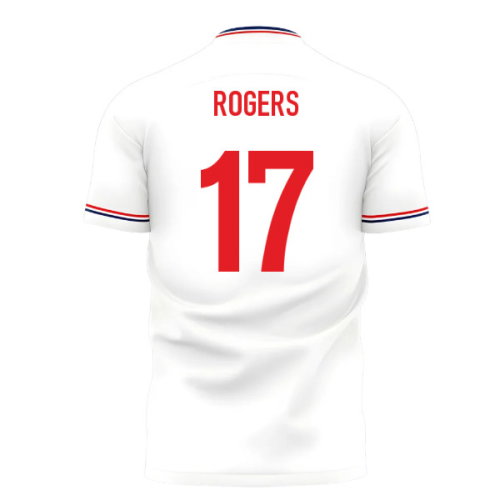 2025-2026 England Home Cross Concept Shirt (Libero) Adult Short Sleeve (Rogers 17)