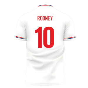 2025-2026 England Home Cross Concept Shirt (Libero) Adult Short Sleeve (Rooney 10)