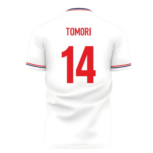 2025-2026 England Home Cross Concept Shirt (Libero) Adult Short Sleeve (Tomori 14)