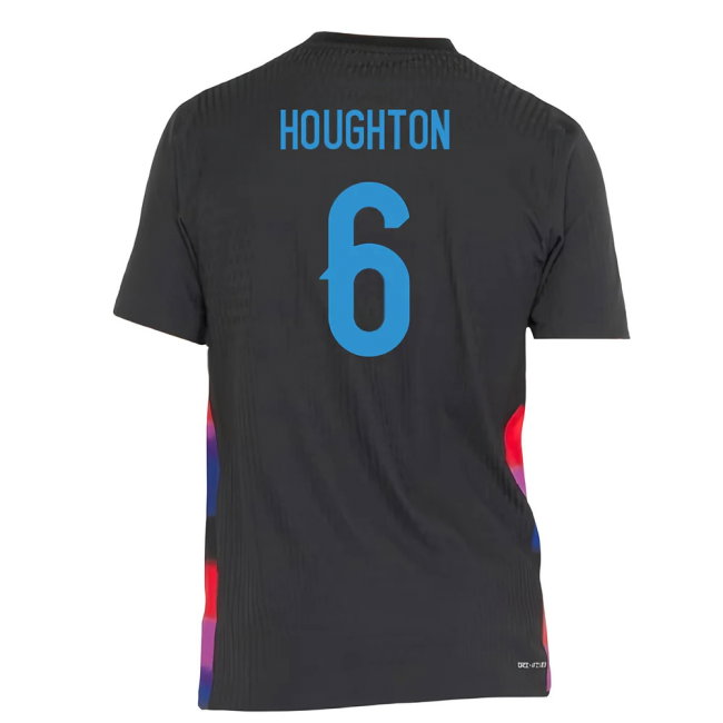 2025-2026 England WEC Authentic Away Shirt (Black) - Mens (HOUGHTON 6)