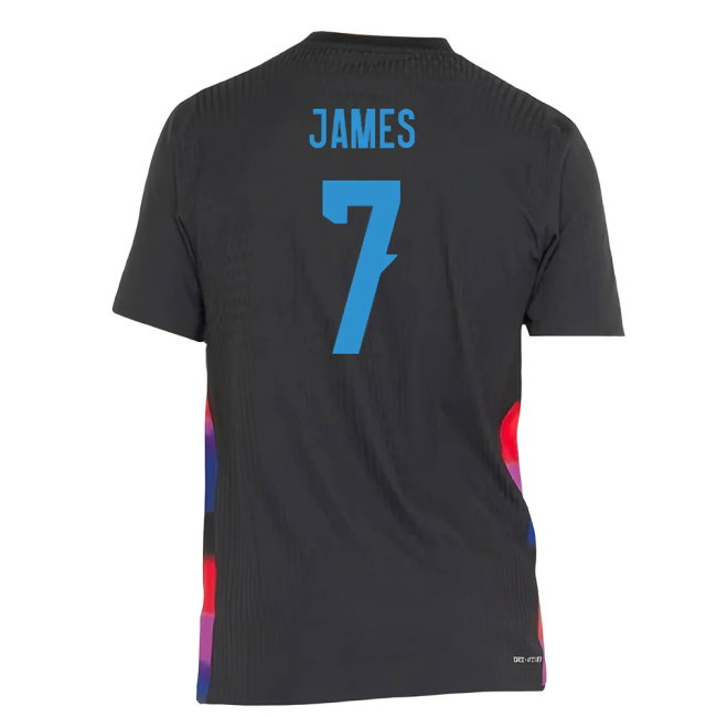 2025-2026 England WEC Authentic Away Shirt (Black) - Mens (JAMES 7)