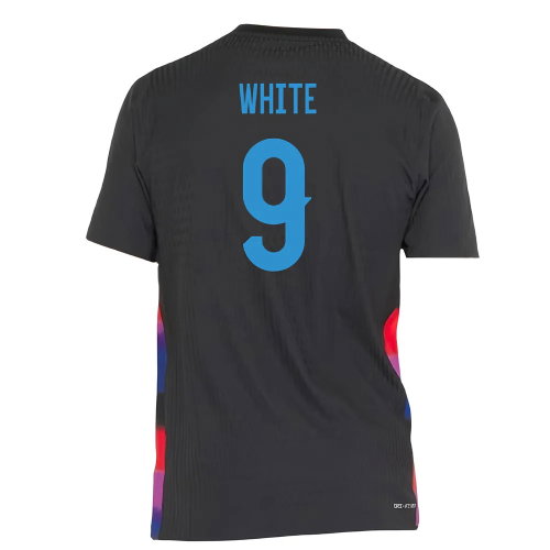 2025-2026 England WEC Authentic Away Shirt (Black) - Mens (WHITE 9)