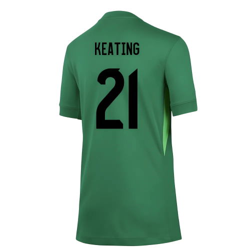 2025-2026 England WEC Goalkeeper Shirt (Green) - Kids (Keating 21)  2025-2026 England WEC Goalkeeper Shirt (Green) - Kids (Keating 21)