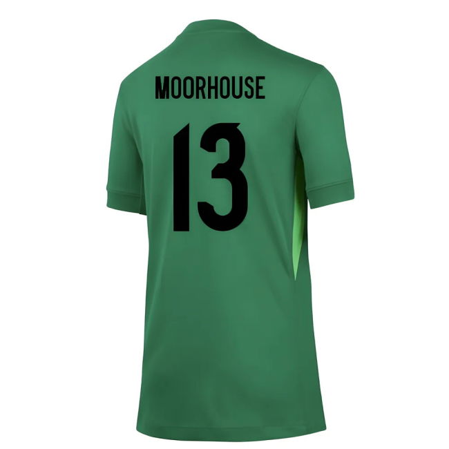 2025-2026 England WEC Goalkeeper Shirt (Green) - Kids (Moorhouse 13)