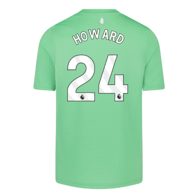 2025-2026 Everton Home Goalkeeper Shirt (Green) - Kids (Howard 24)