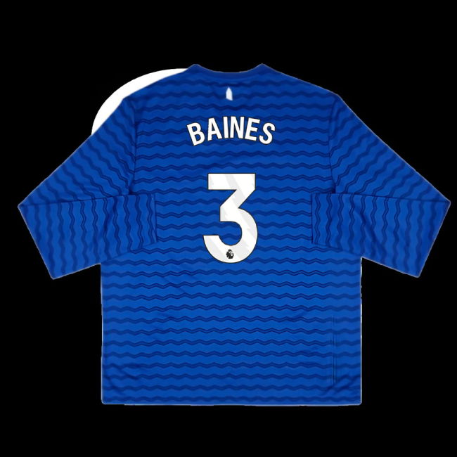 2025-2026 Everton Home Long Sleeve Shirt (Baines 3)