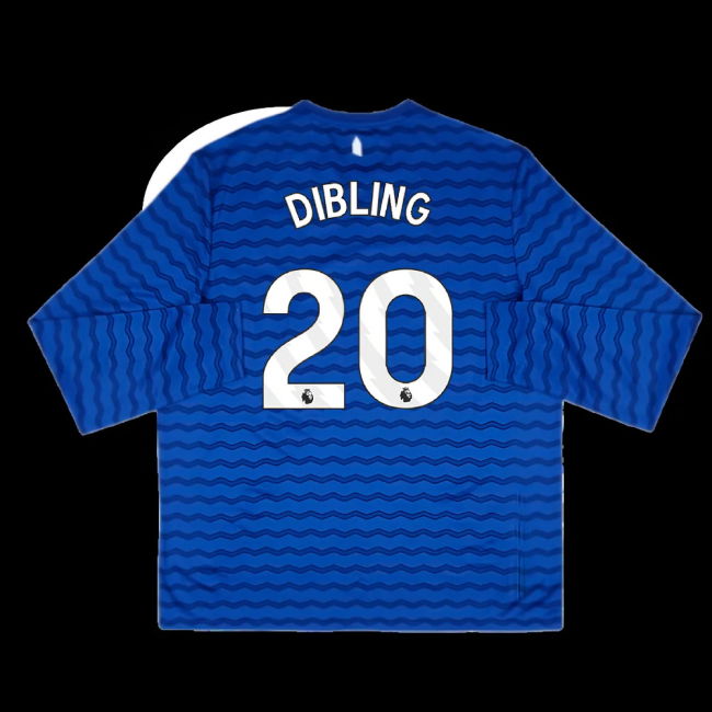 2025-2026 Everton Home Long Sleeve Shirt (Dibling 20)