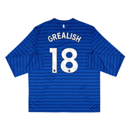 2025-2026 Everton Home Long Sleeve Shirt (Grealish 18)  2025-2026 Everton Home Long Sleeve Shirt (Grealish 18)