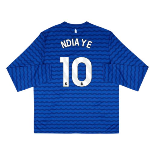 2025-2026 Everton Home Long Sleeve Shirt (Ndiaye 10)