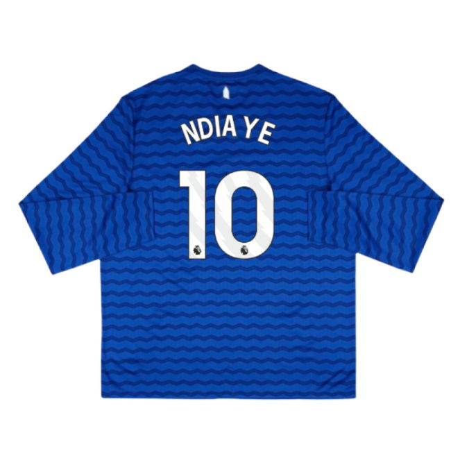 2025-2026 Everton Home Long Sleeve Shirt (Ndiaye 10)