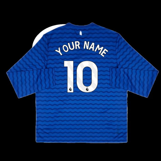 2025-2026 Everton Home Long Sleeve Shirt (Your Name)