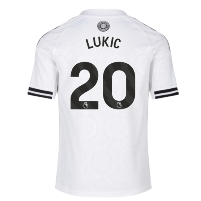 2025-2026 Fulham Home Shirt (Kids) (Lukic 20)