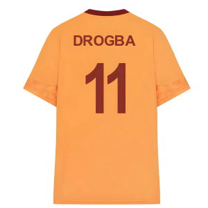 2025-2026 Galatasaray Training Jersey (Orange) (Drogba 11)