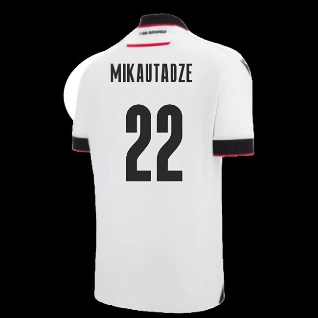 2025-2026 Georgia Home Shirt (Mikautadze 22)