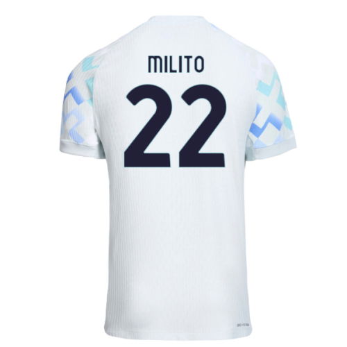 2025-2026 Inter Milan Authentic Away Shirt (Milito 22)