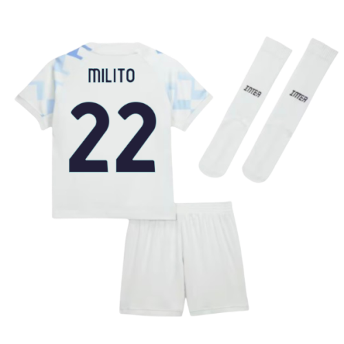 2025-2026 Inter Milan Away Mini Kit (Milito 22)