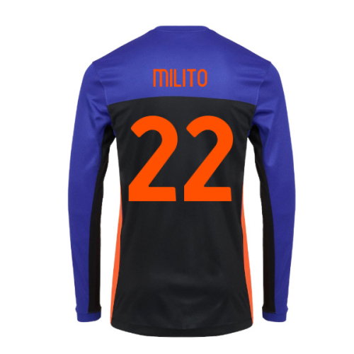 2025-2026 Inter Milan Fourth Long Sleeve ACG Shirt (Milito 22)