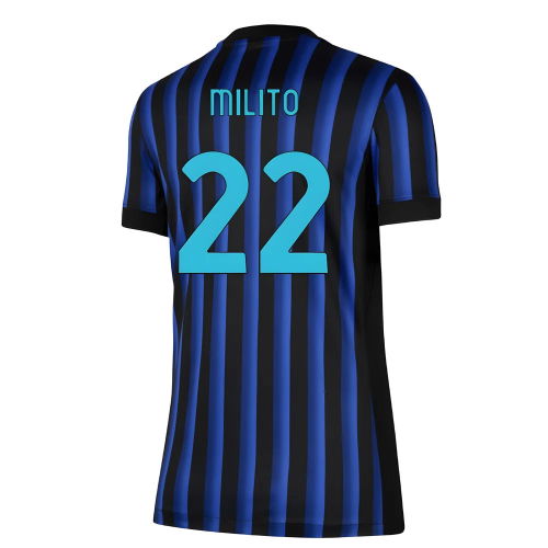 2025-2026 Inter Milan Home Shirt (Womens) (Milito 22)
