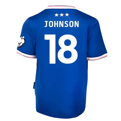 2025-2026 Ipswich Town Home Shirt - Kids (Johnson 18)
