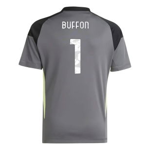 2025-2026 Juventus Home Goalkeeper Shirt (Grey) - Kids (Buffon 1)