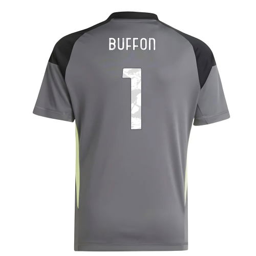 2025-2026 Juventus Home Goalkeeper Shirt (Grey) - Kids (Buffon 1)